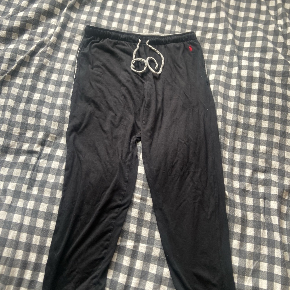 Black polo Ralph Lauren joggers